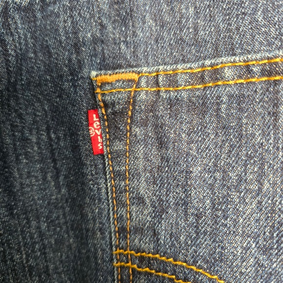 Levi's 501 Original Fit Jeans Dark Wash Button Fly Mens W38 L29 - Picture 8 of 16